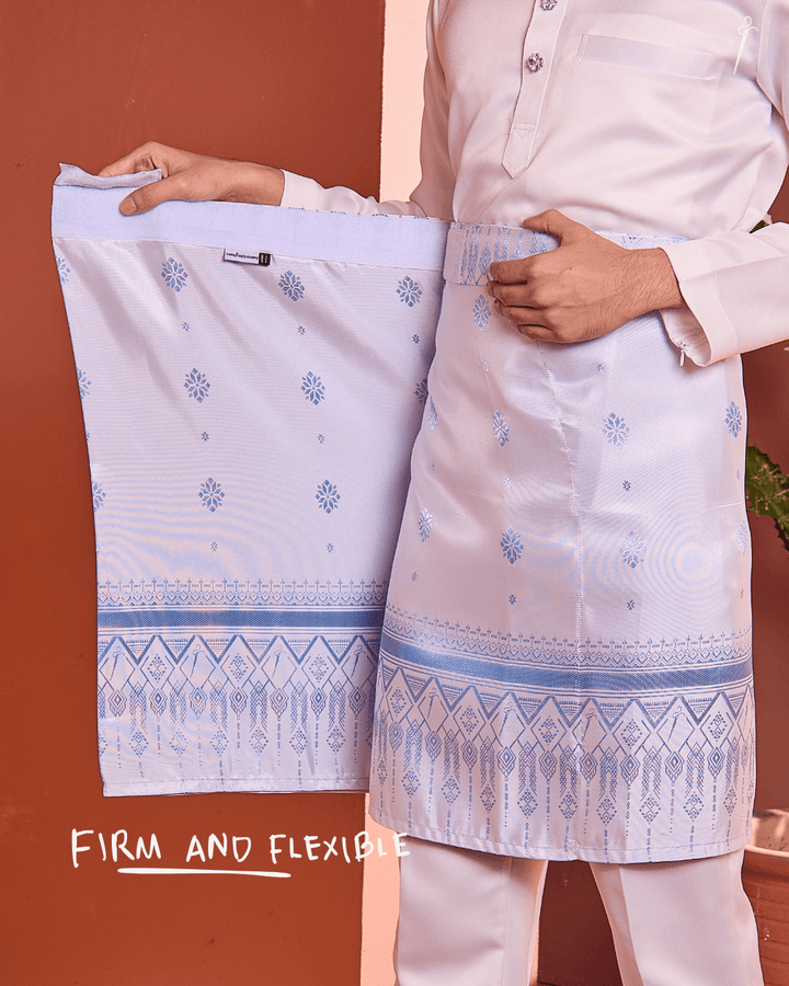 Mahawangsa Instant Sampin Adult - Offwhite Soft Blue - SampinExclusiveMy