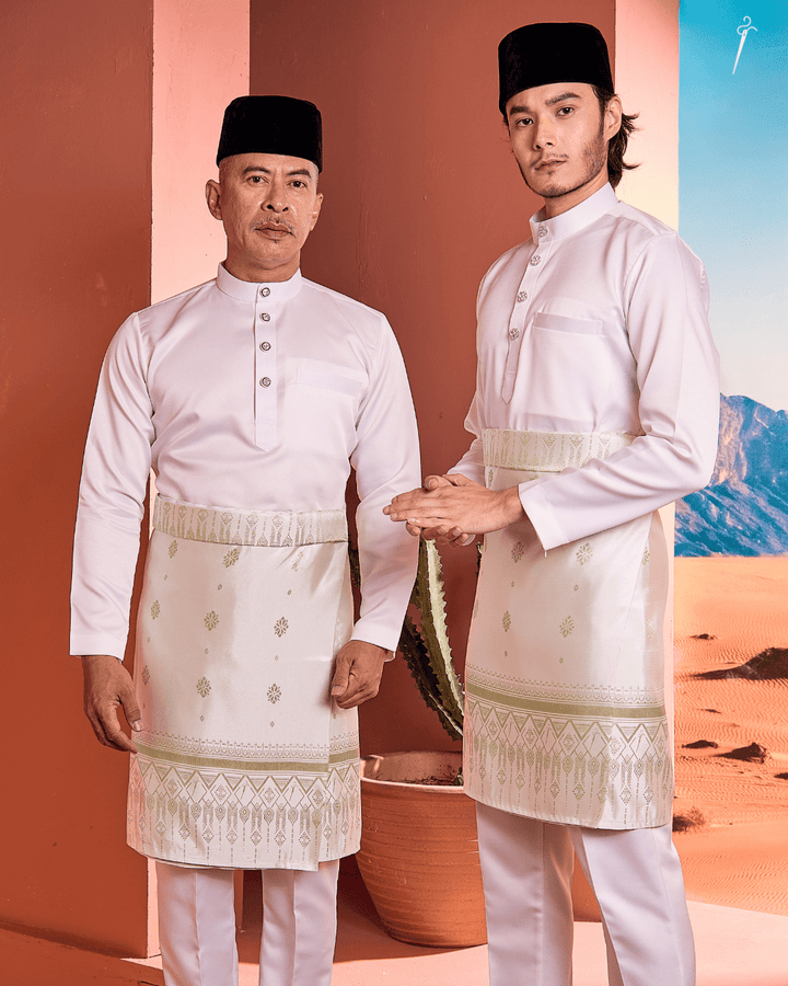 Mahawangsa Instant Sampin Adult - Offwhite Soft Green - SampinExclusiveMy