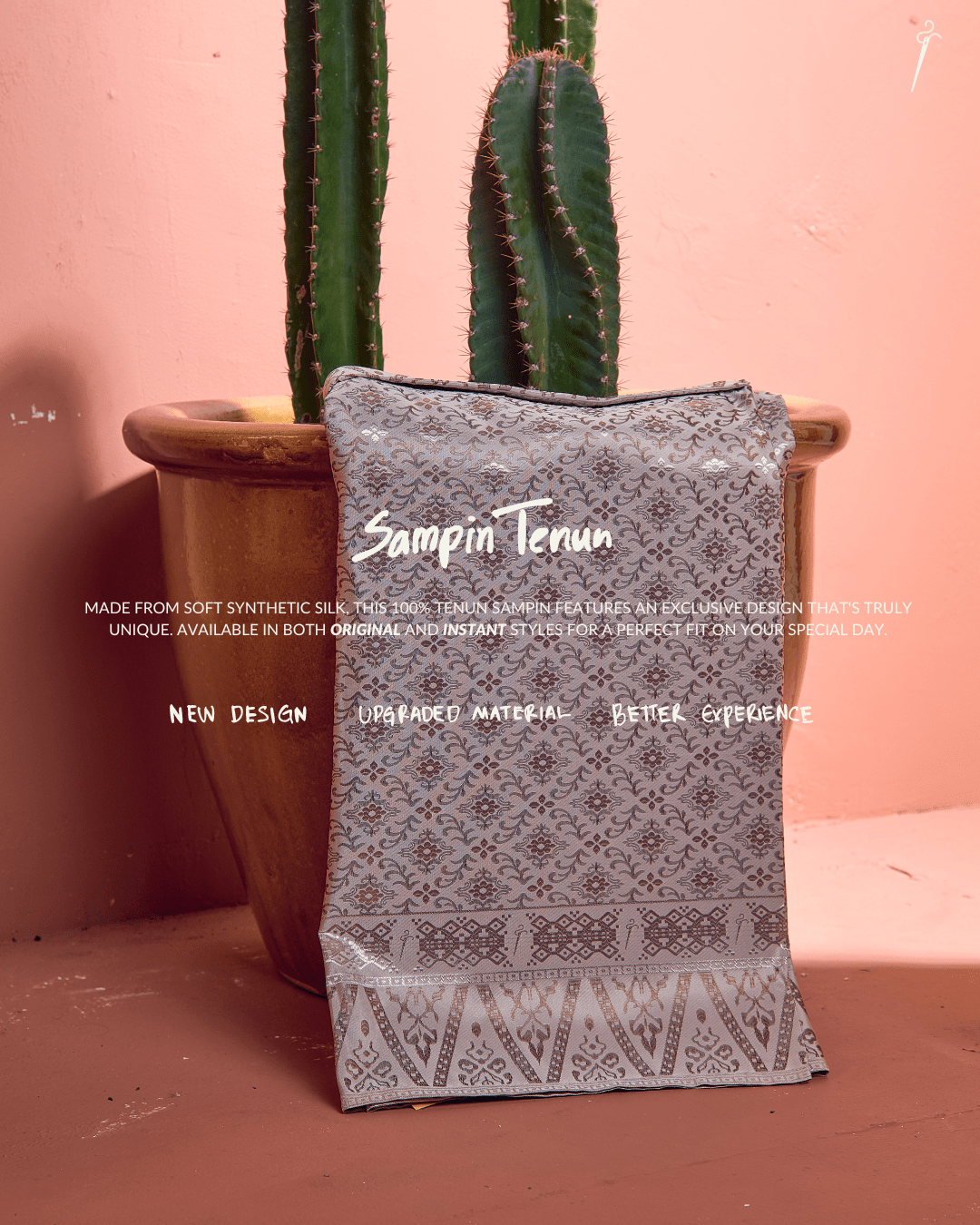 Renjana Instant Sampin Adult - Offwhite Soft Green - SampinExclusiveMy