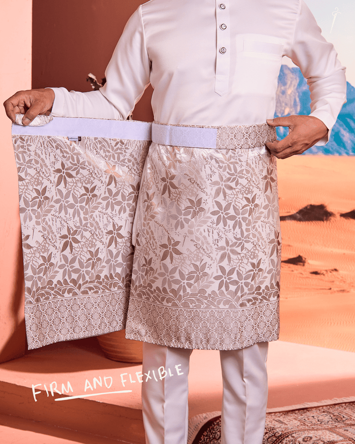 Rebung Instant Sampin Adult - Offwhite & Brown - SampinExclusiveMy