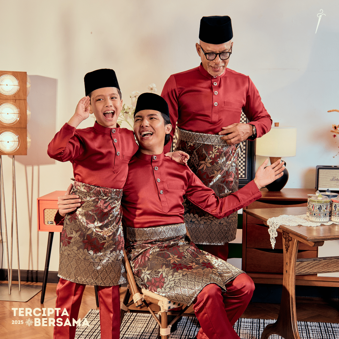 Rebung Original Sampin Adult - Maroon & Gold - SampinExclusiveMy