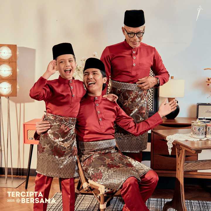 Rebung Original Sampin Adult - Maroon & Gold - SampinExclusiveMy