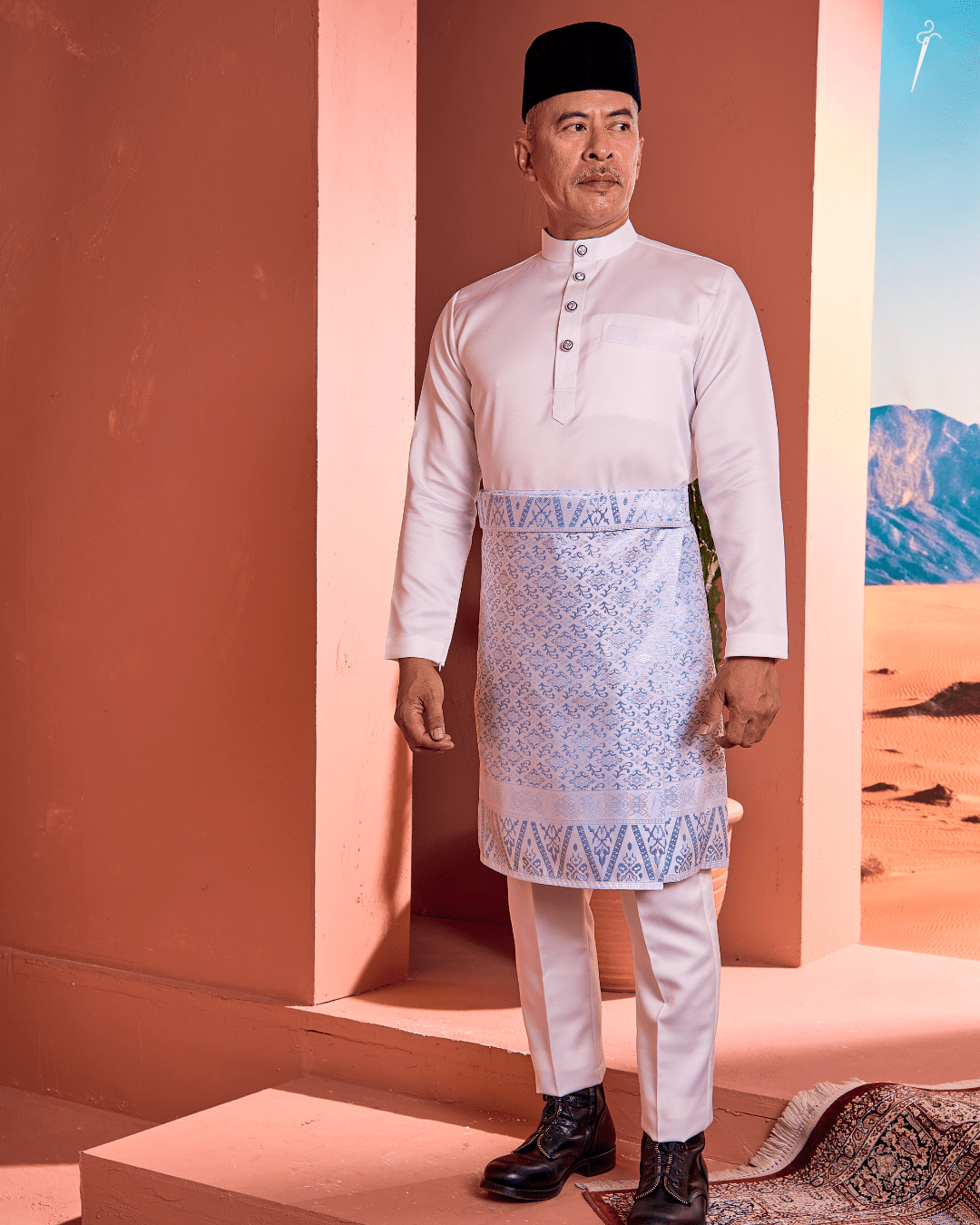Renjana Instant Sampin Adult - Offwhite Soft Blue - SampinExclusiveMy