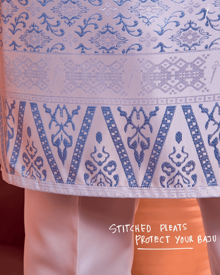 Renjana Instant Sampin Adult - Offwhite Soft Blue - SampinExclusiveMy