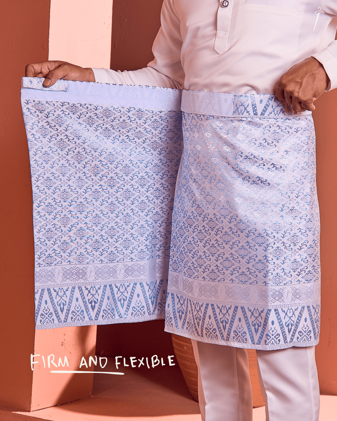 Renjana Instant Sampin Adult - Offwhite Soft Blue - SampinExclusiveMy