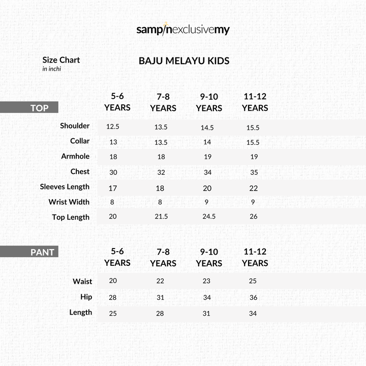 Baju Melayu Luxe Kids - Offwhite - SampinExclusiveMy