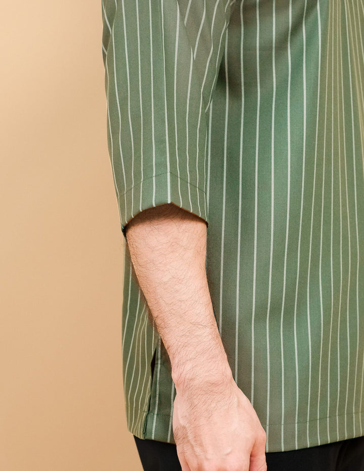 Kurta Patih Jalur - Army Green - SampinExclusiveMy