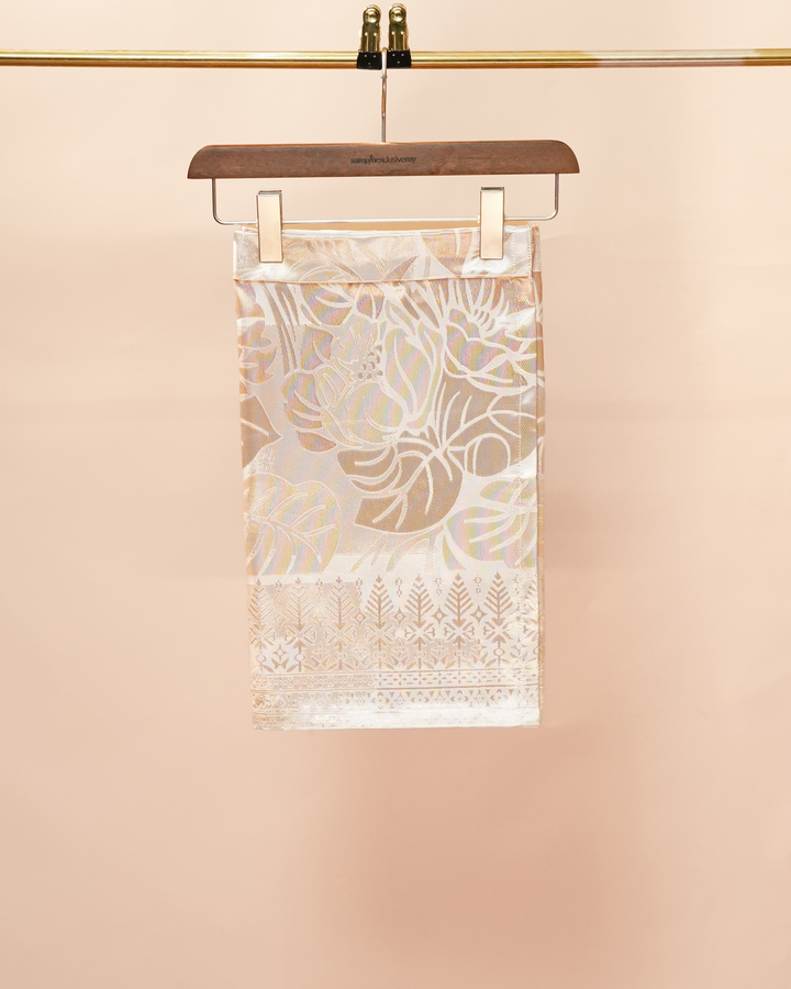 Leka Pantai Instant Sampin Kid - Offwhite & Gold