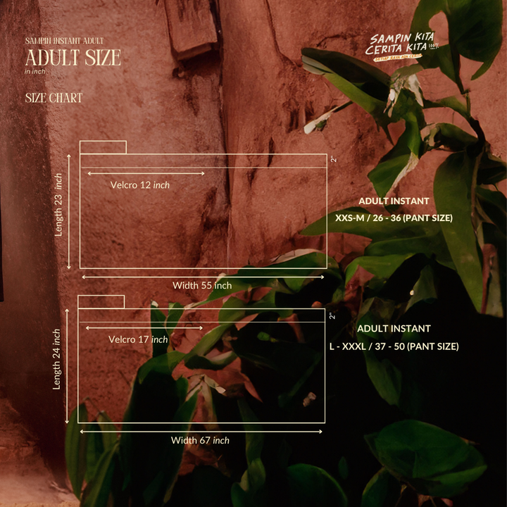 Bunga Seri Instant Sampin Adult - Soft Blue & Purple