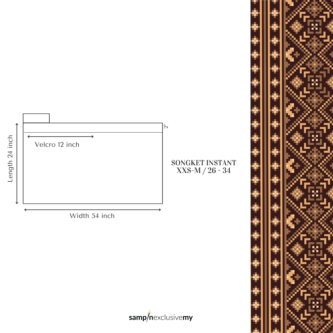 Songket Instant - Black Softblue & Silver (SI 118)