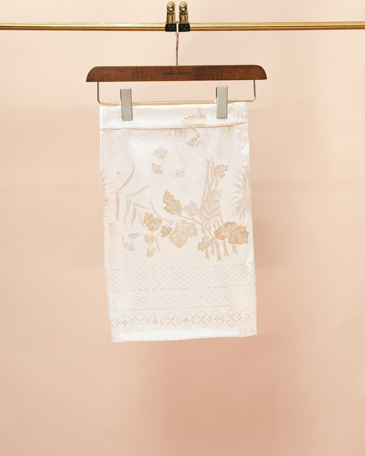 Purnama Instant Sampin Kid - Offwhite & Gold