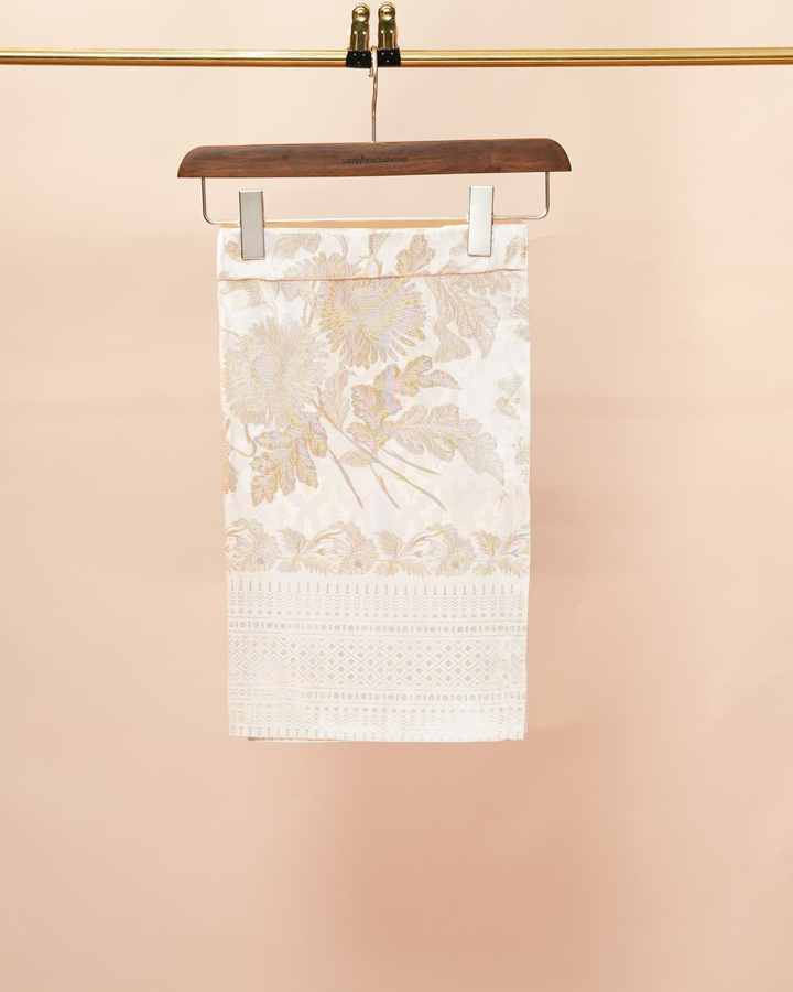 Kekwa Warisan Instant Sampin Kid - Offwhite & Gold