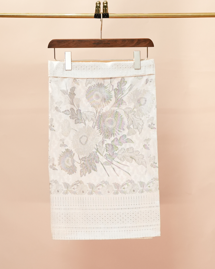 Kekwa Warisan Instant Sampin Adult - Offwhite & Silver