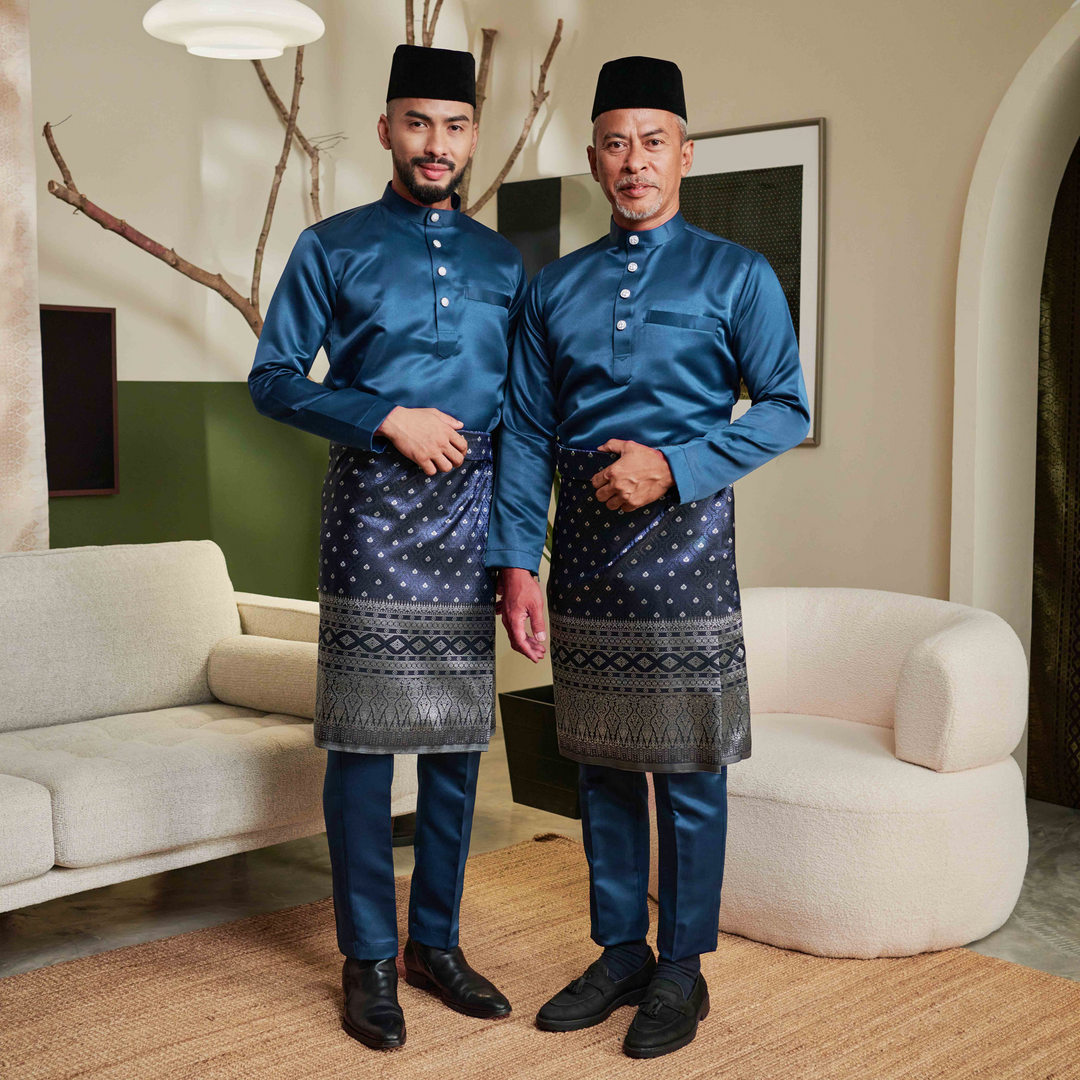 Baju Melayu Luxe - Royale Blue