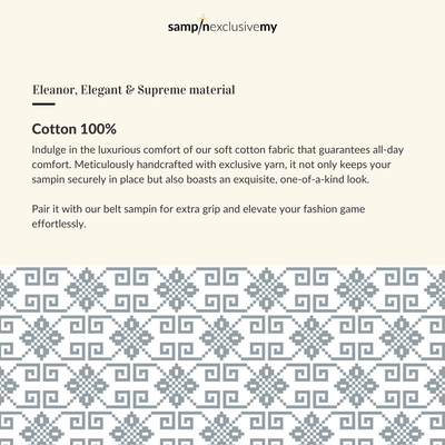 Elegant EX212 - Offwhite & Soft Blue - SampinExclusiveMy