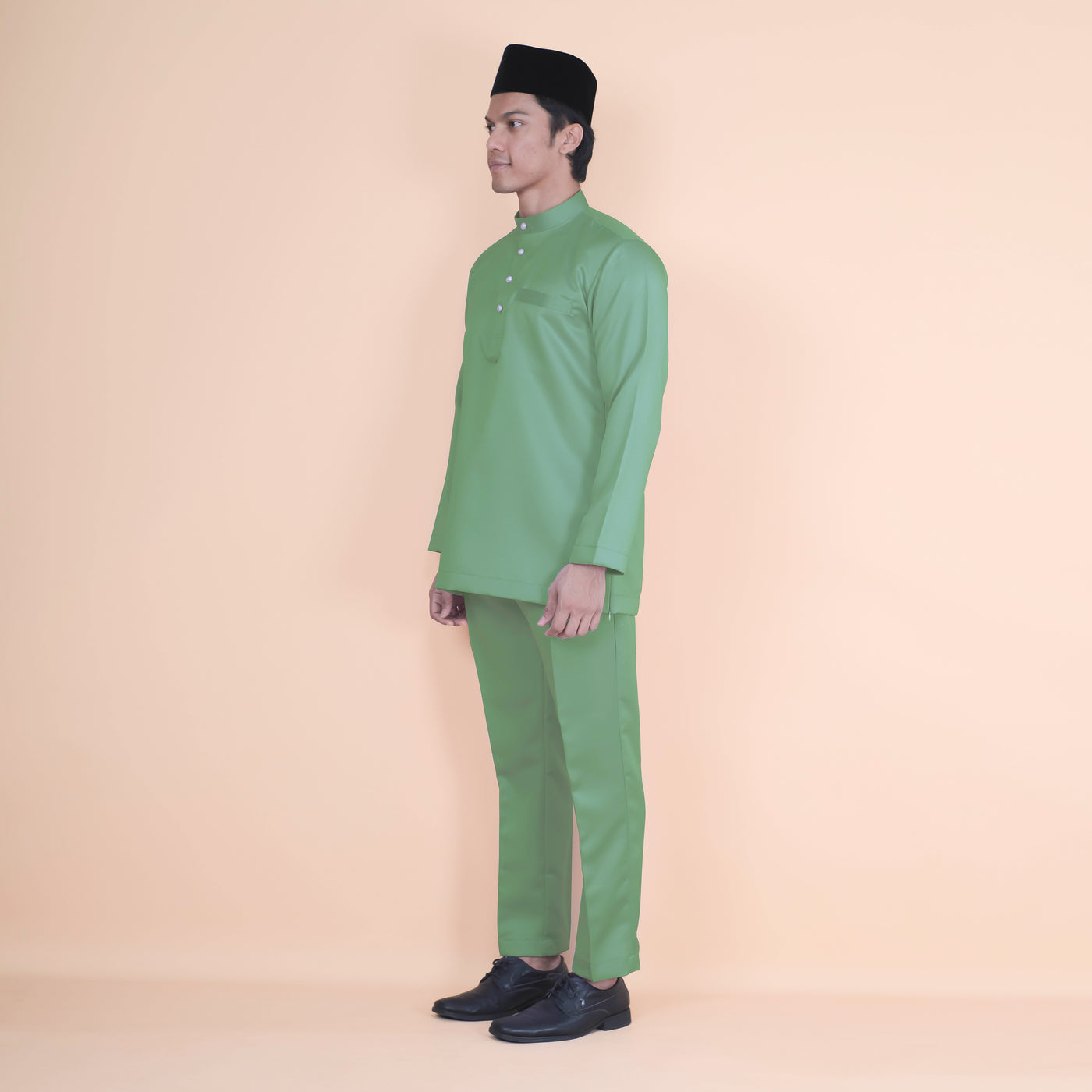 Baju Melayu Luxe - Apple Green