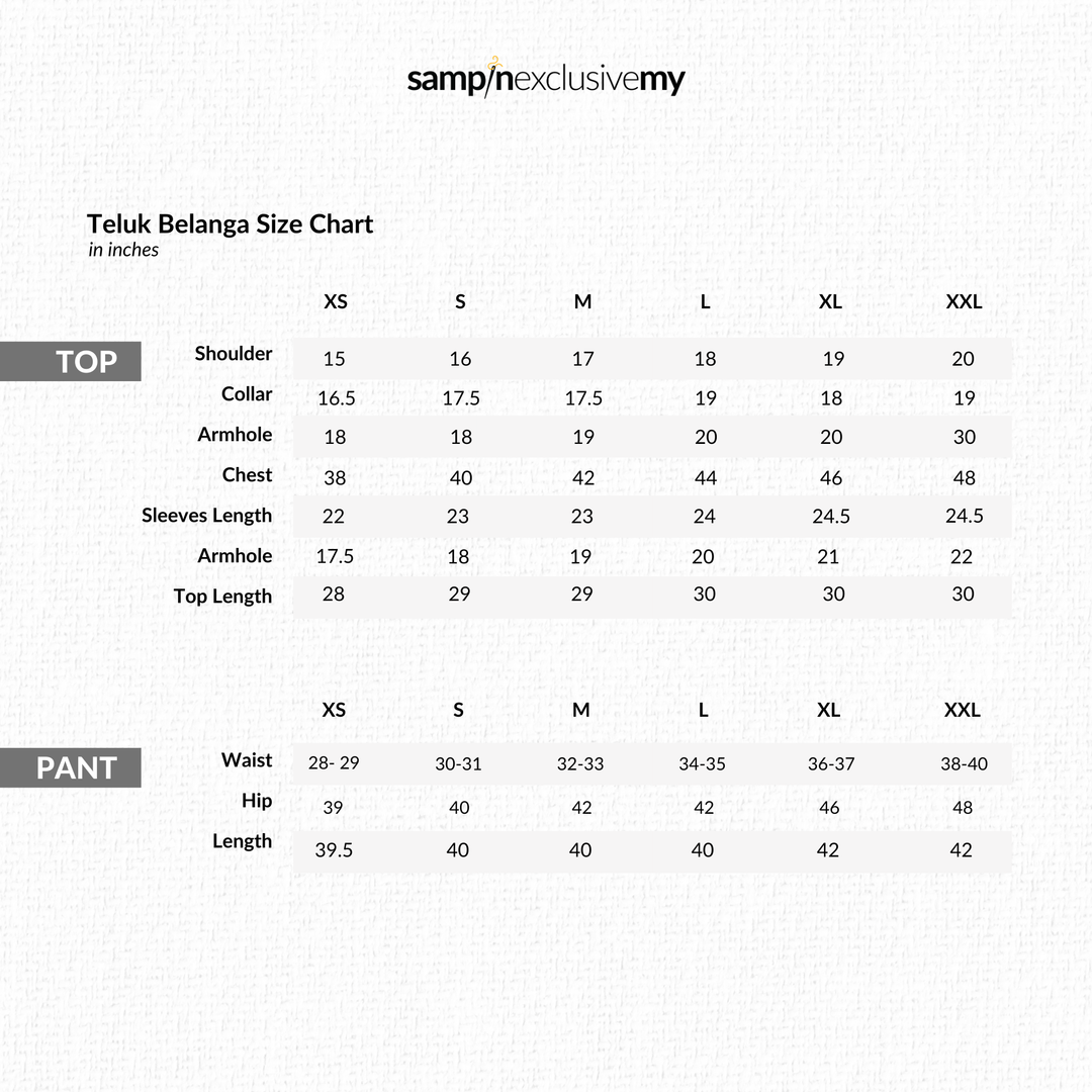 Baju Melayu Teluk Belanga - Soft Blue - SampinExclusiveMy