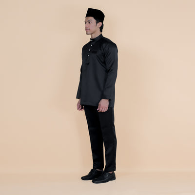 Baju Melayu Luxe - Black