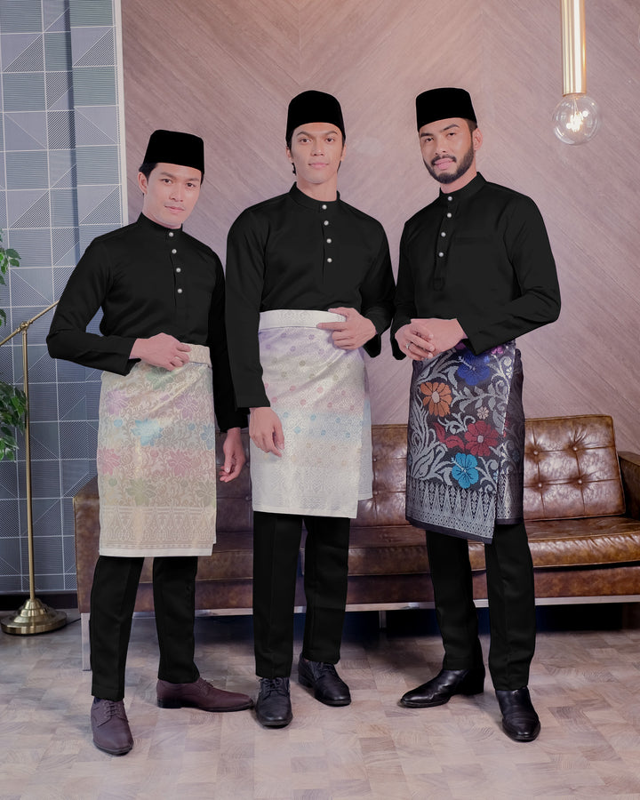 Baju Melayu Luxe - Black