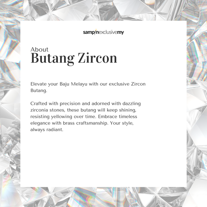 Butang zircon Sakti- Red