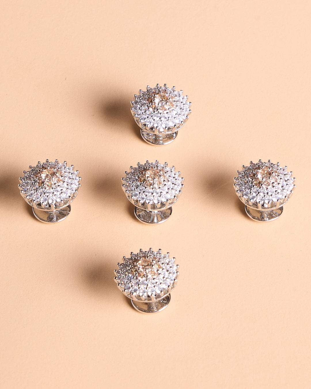 Butang zircon Jebat - Champagne - SampinExclusiveMy