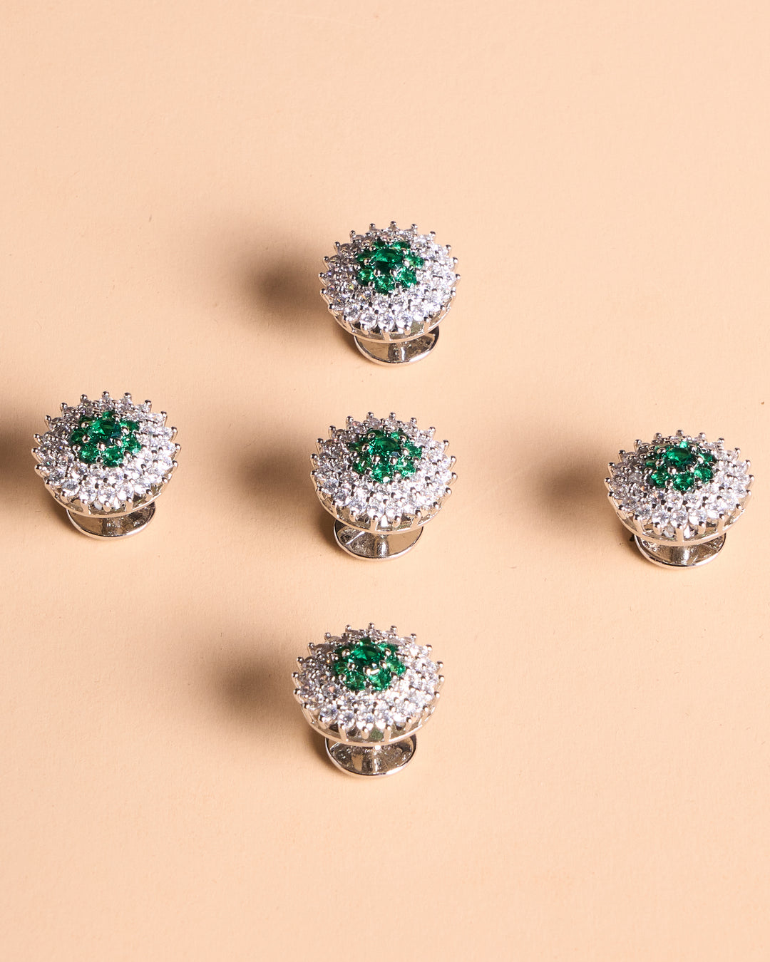 Butang zircon Jebat - Green - SampinExclusiveMy