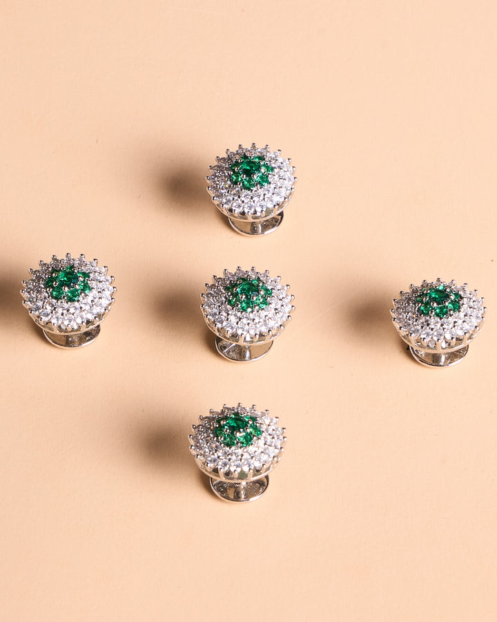Butang zircon Jebat - Green - SampinExclusiveMy