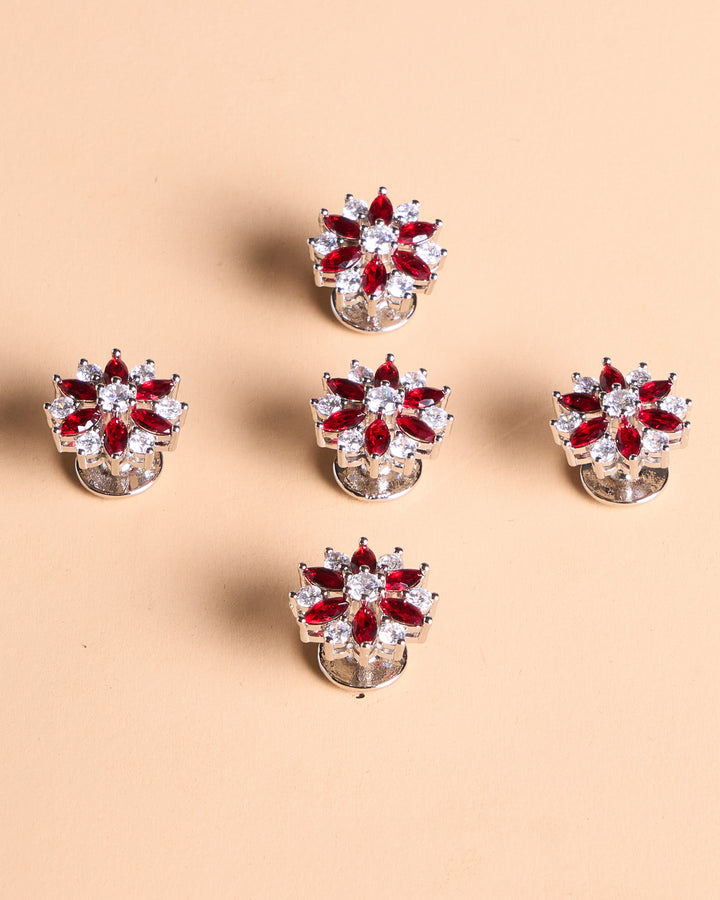Butang zircon Sakti- Red - SampinExclusiveMy