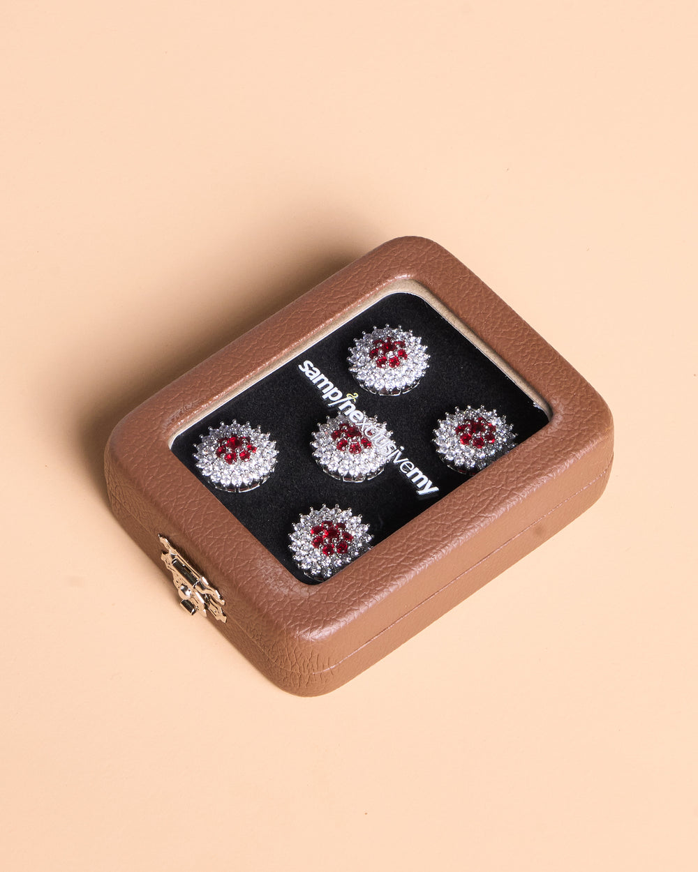 Butang zircon Jebat - Red - SampinExclusiveMy
