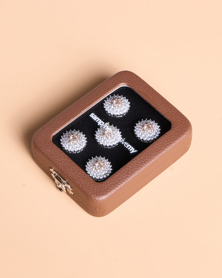 Butang zircon Jebat - Champagne - SampinExclusiveMy