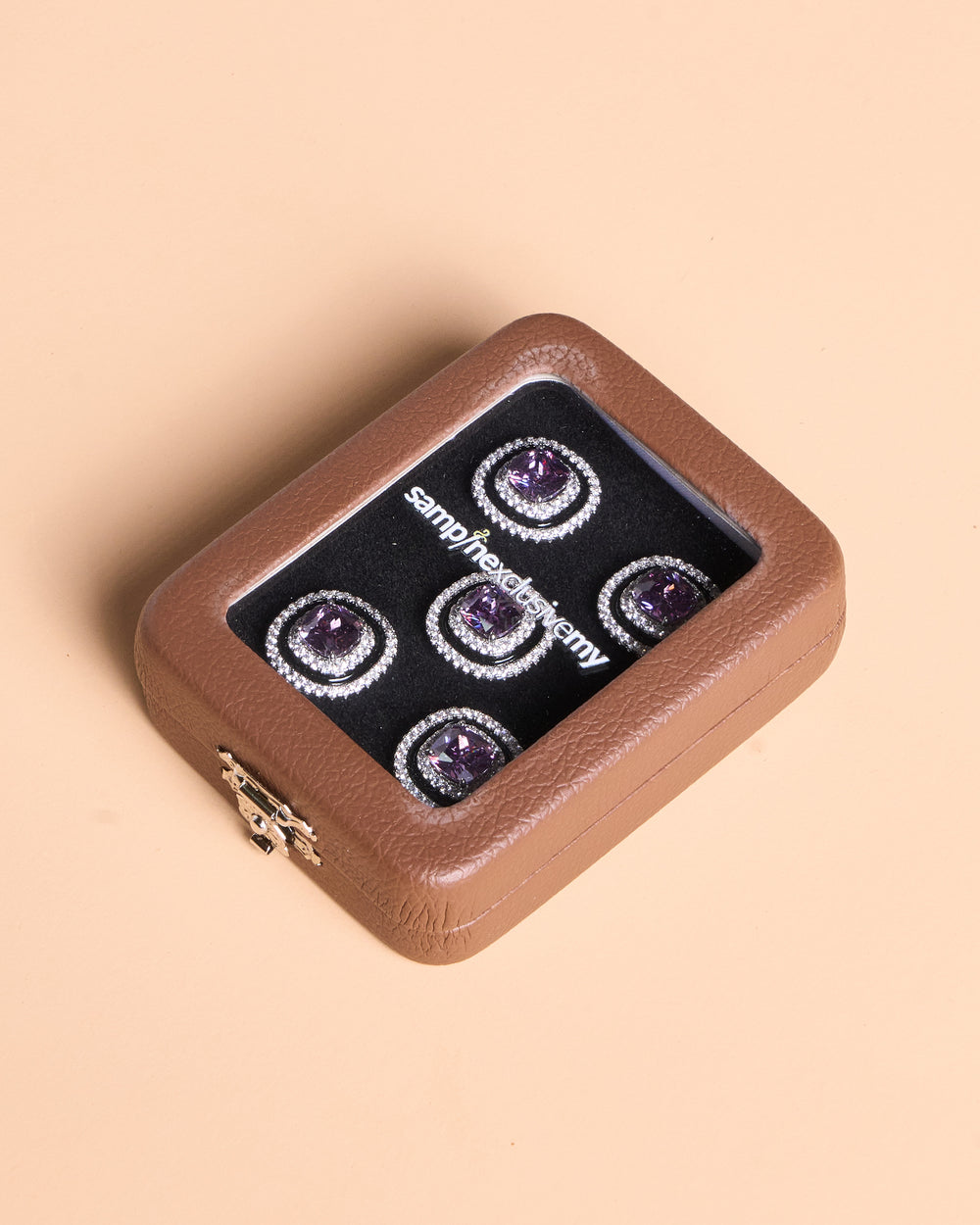 Butang zircon Kencana - Purple - SampinExclusiveMy