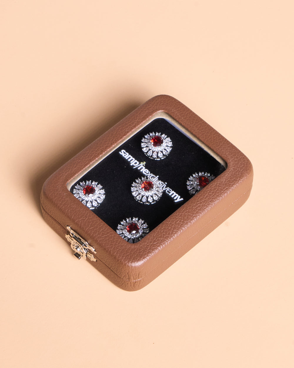Butang zircon Arjuna - Red - SampinExclusiveMy