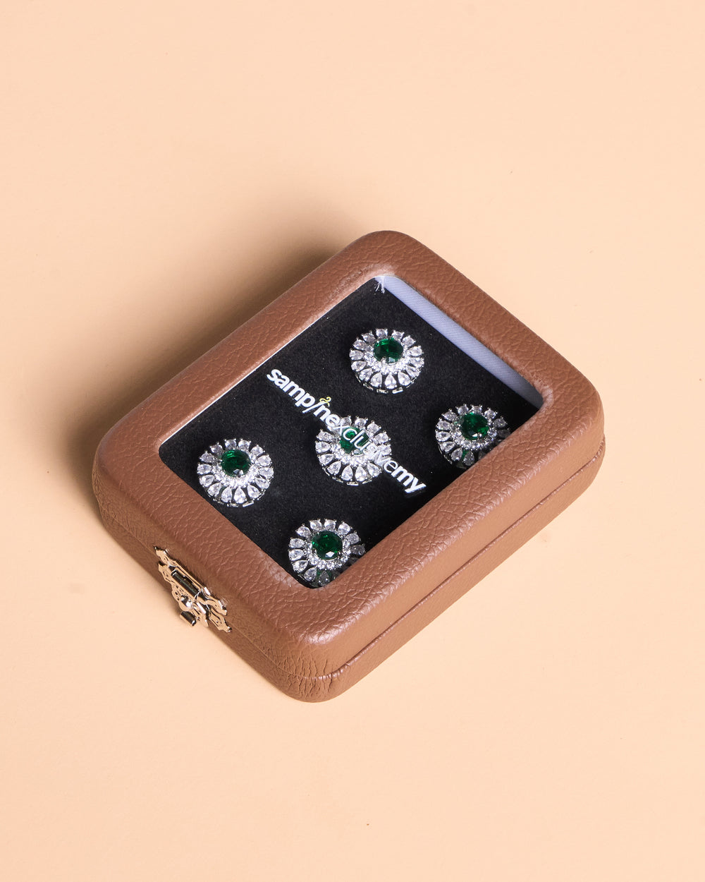 Butang zircon Arjuna - Green - SampinExclusiveMy