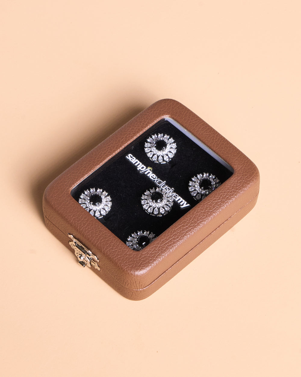 Butang zircon Arjuna - Black - SampinExclusiveMy