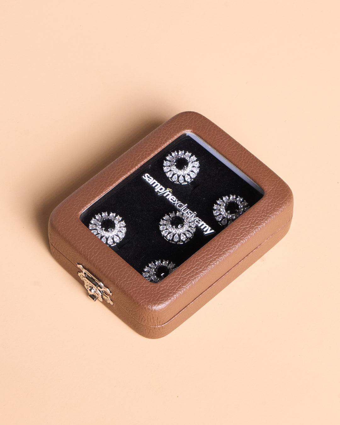 Butang zircon Arjuna - Black - SampinExclusiveMy