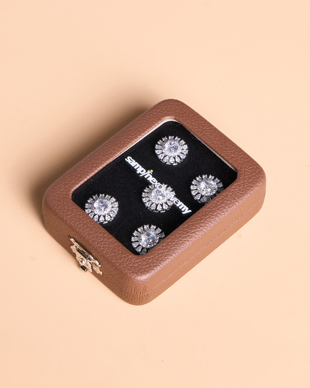Butang zircon Arjuna - White - SampinExclusiveMy