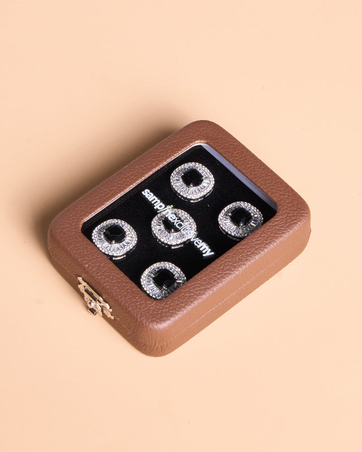Butang zircon Tuah - Black - SampinExclusiveMy