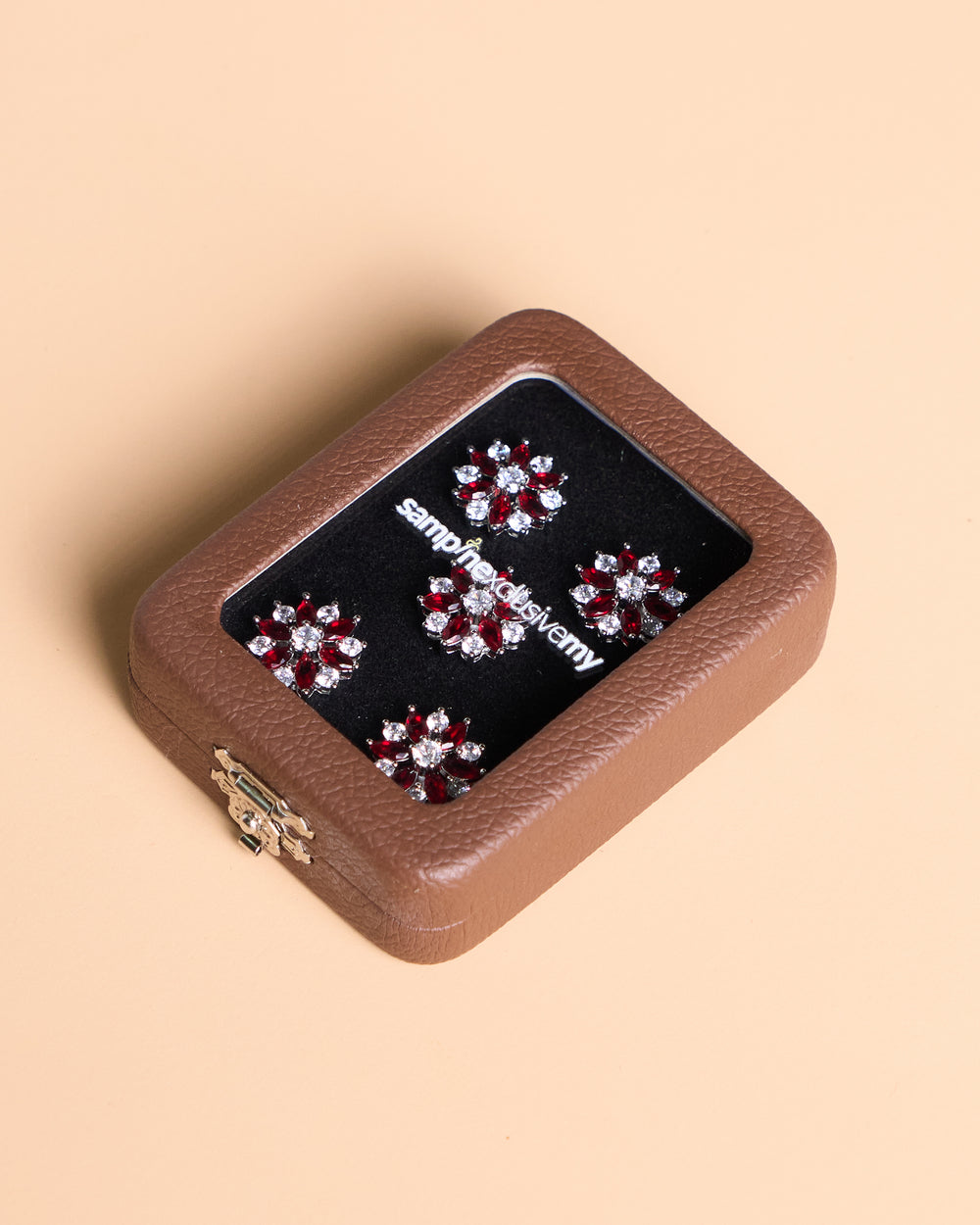 Butang zircon Sakti- Red - SampinExclusiveMy