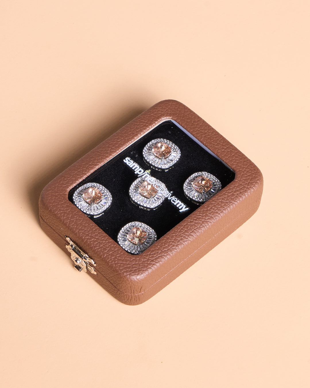Butang zircon Tuah - Champagne - SampinExclusiveMy