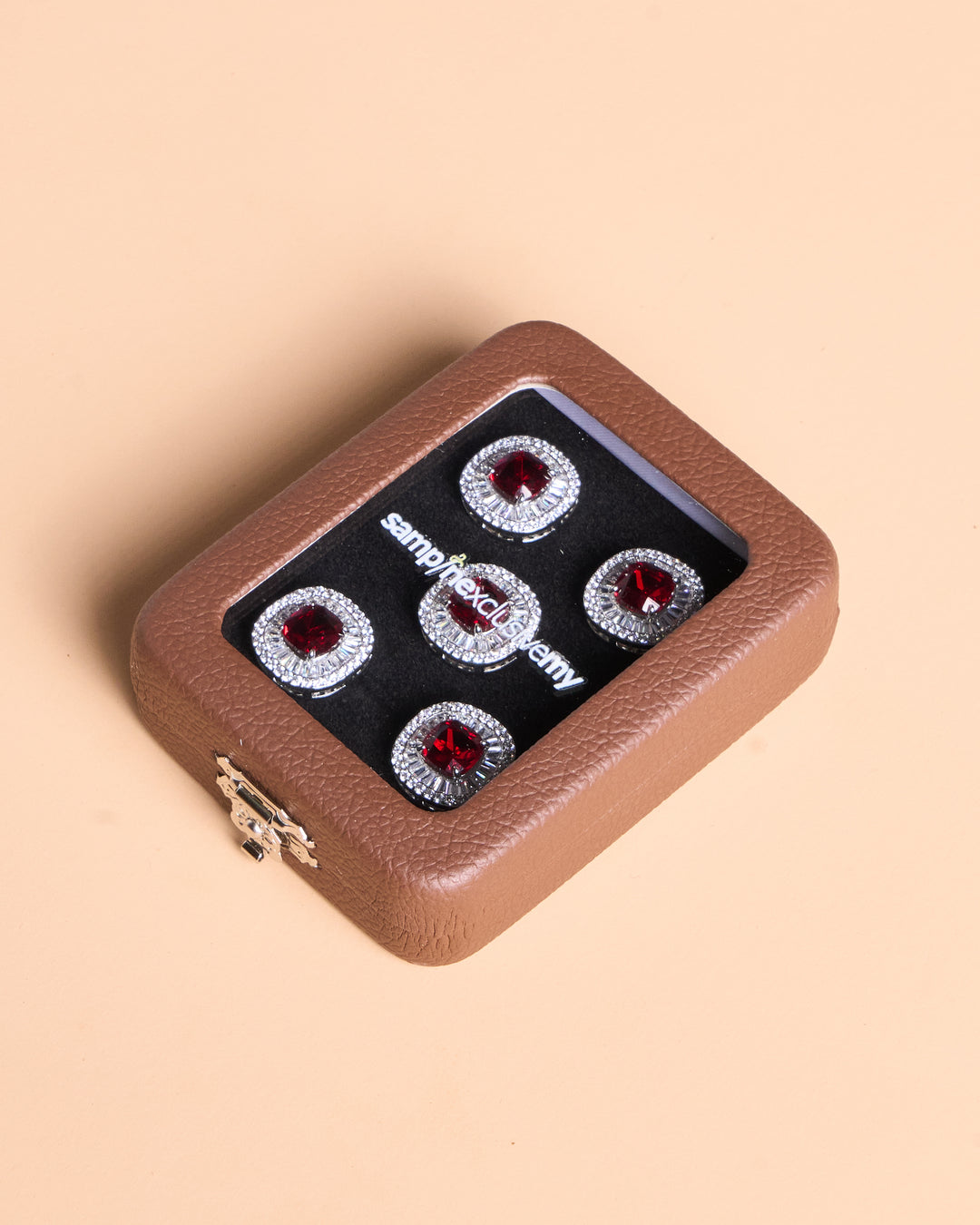 Butang zircon Tuah - Red - SampinExclusiveMy