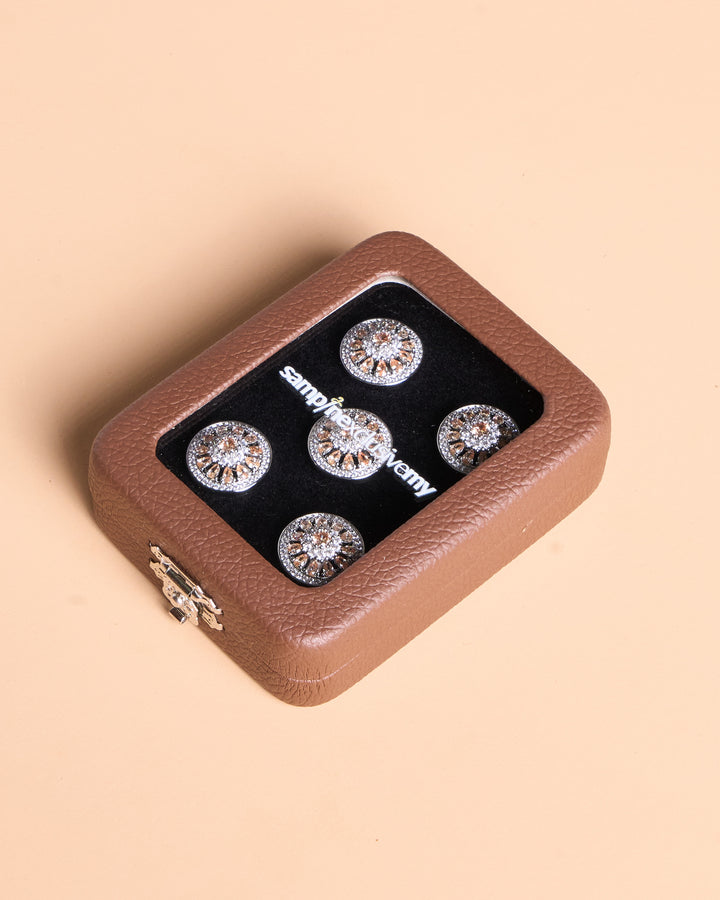 Butang zircon Adiwangsa - Champagne - SampinExclusiveMy