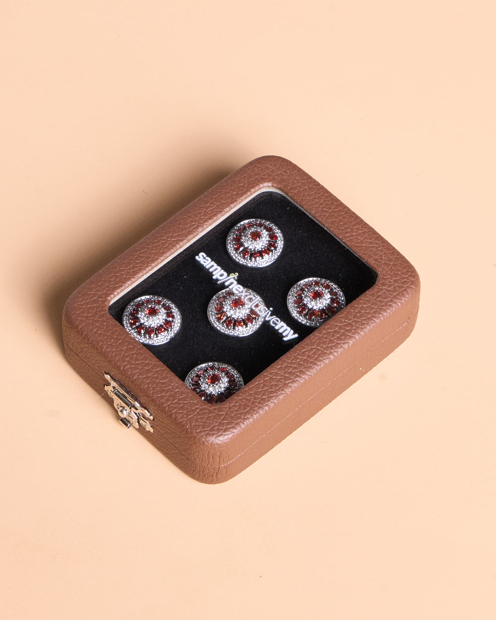 Butang zircon Adiwangsa - Red - SampinExclusiveMy