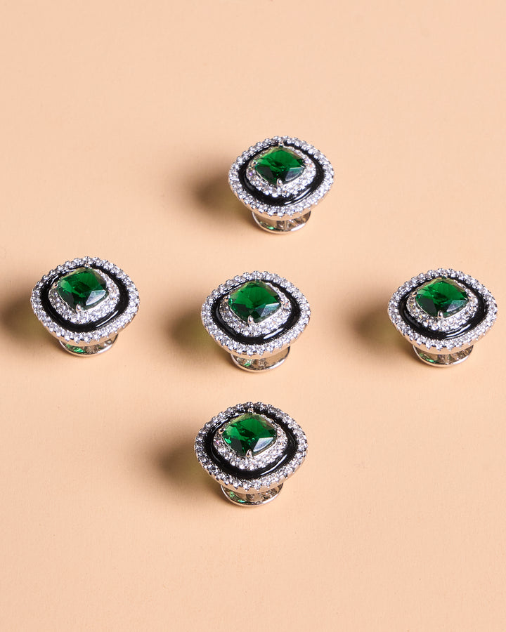Butang zircon Kencana - Green - SampinExclusiveMy