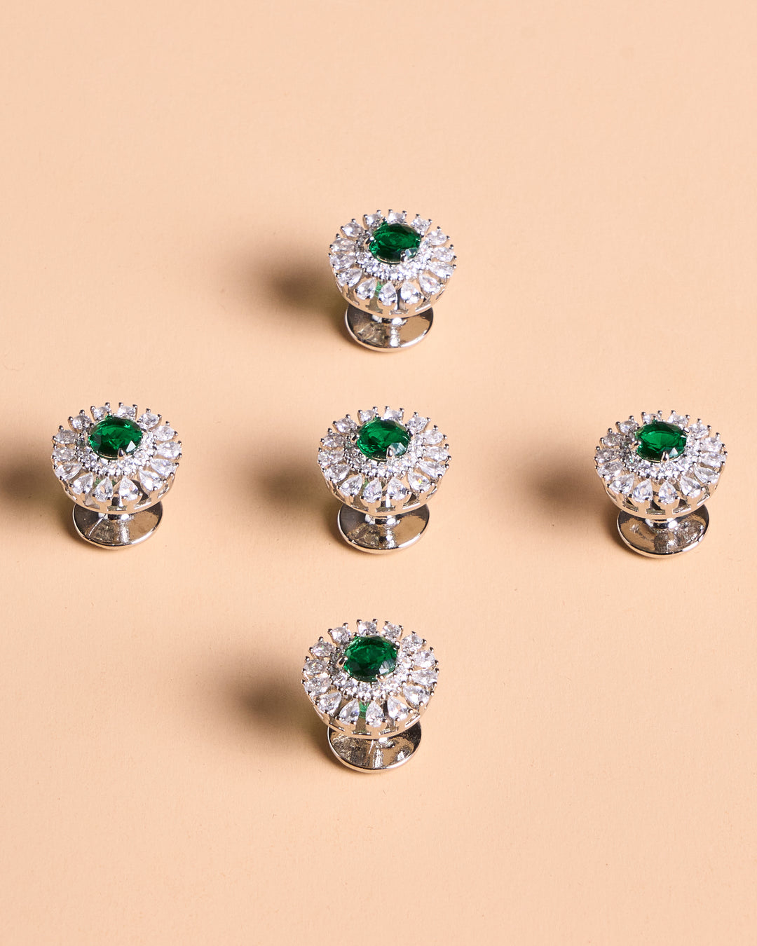 Butang zircon Arjuna - Green - SampinExclusiveMy
