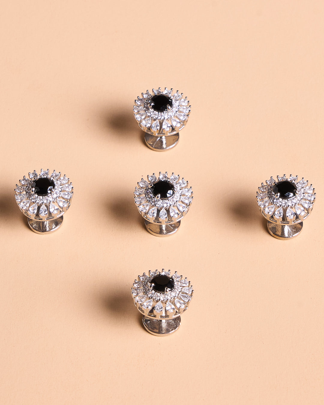 Butang zircon Arjuna - Black - SampinExclusiveMy