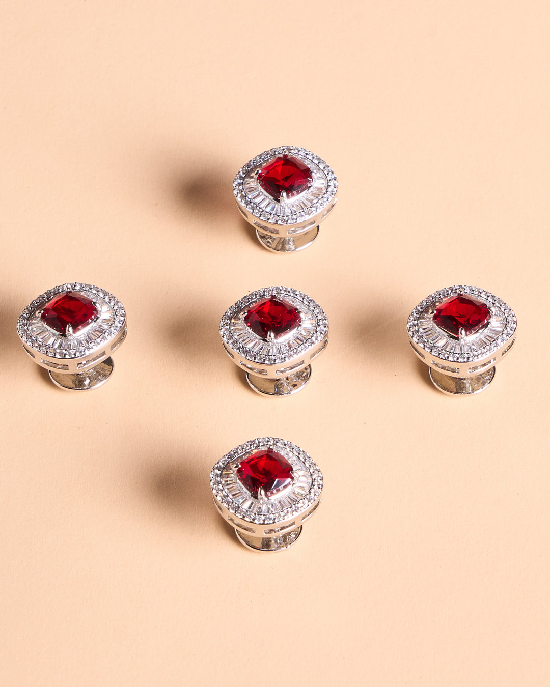 Butang zircon Tuah - Red - SampinExclusiveMy