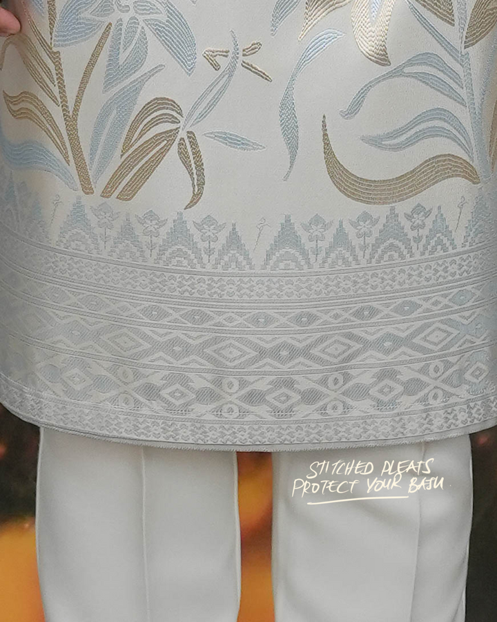 Cenderawasih Original Sampin Adult - Soft Gold & Blue