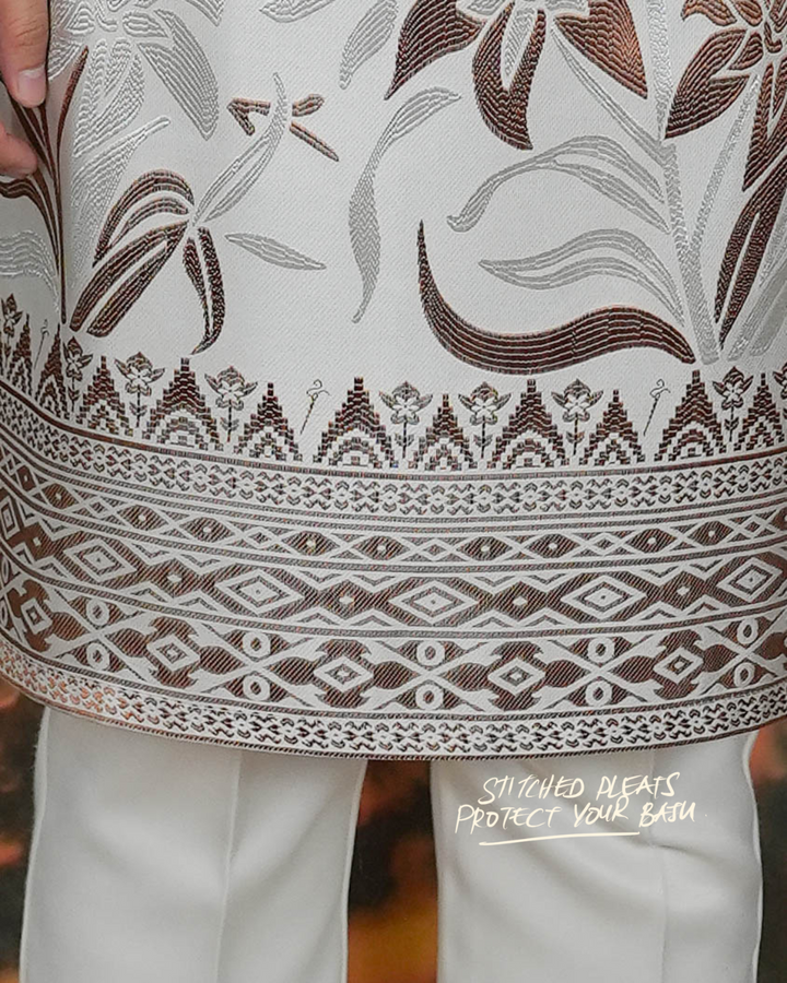 Cenderawasih Original Sampin Adult - Offwhite & Brown