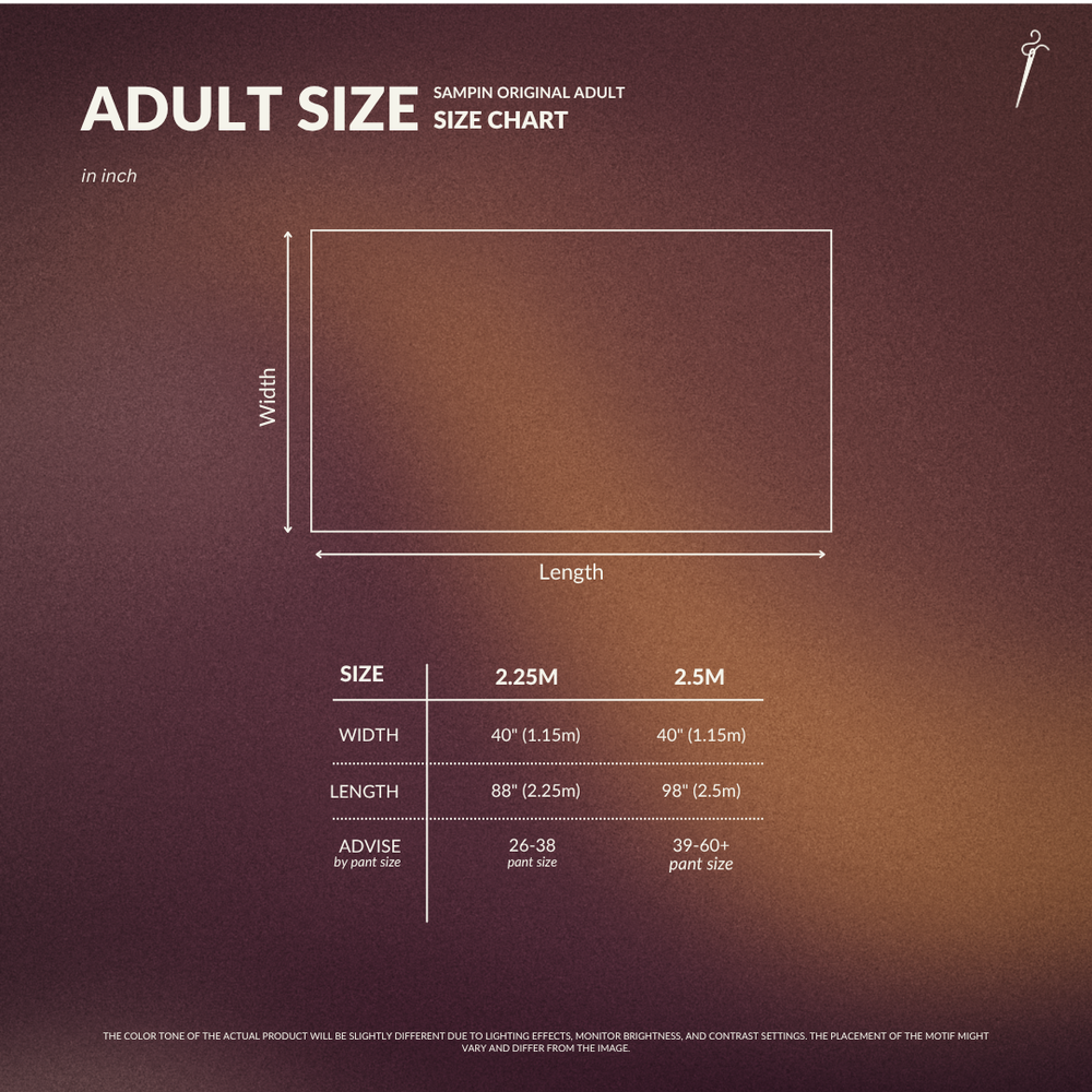 Nirmala Original Sampin Adult - Soft Gold & Blue - SampinExclusiveMy