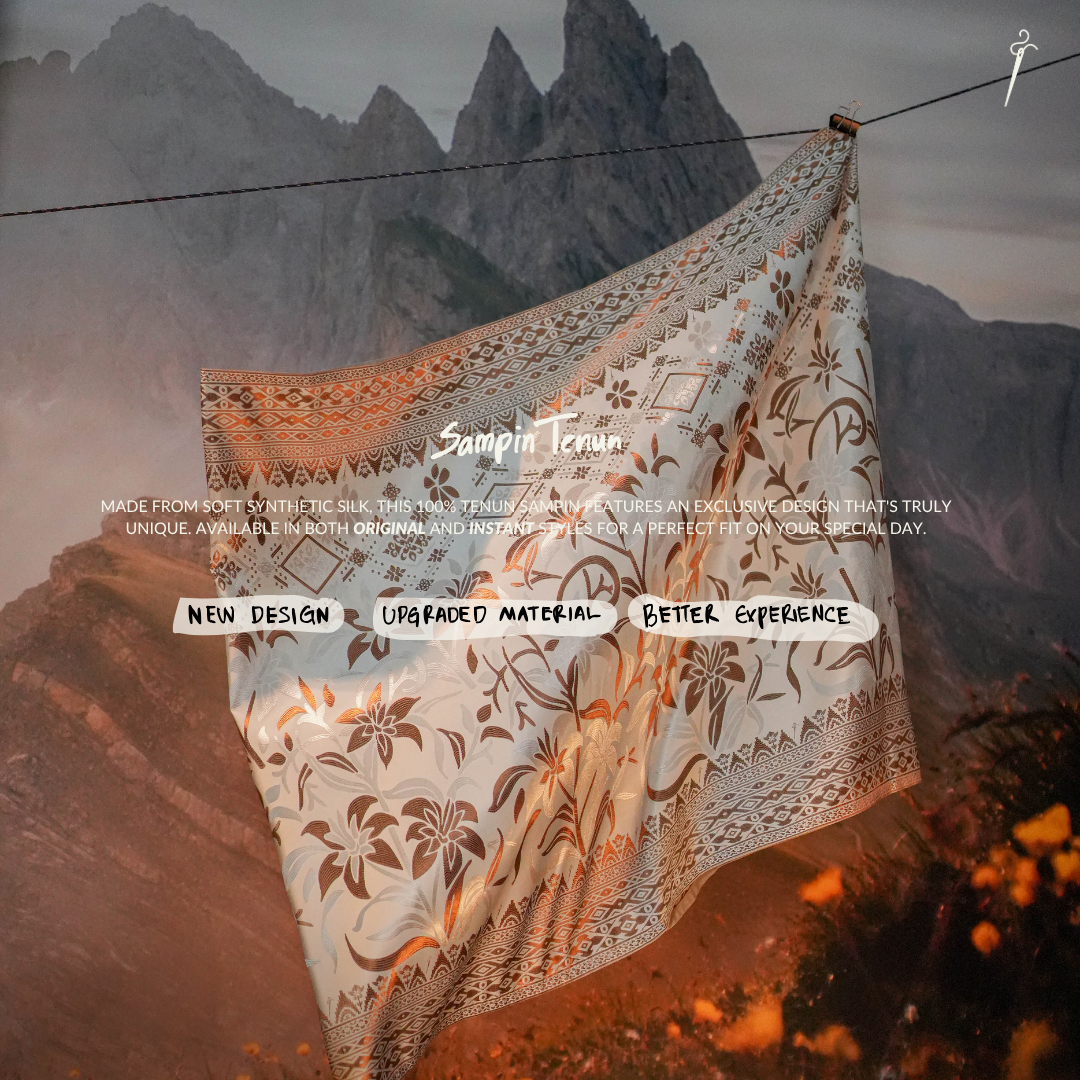 Cenderawasih Original Sampin Adult - Offwhite & Brown
